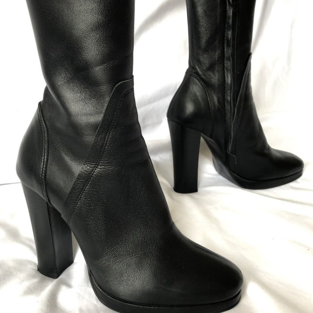 Studio Tomboy Size 6.5 Black Leather Boots